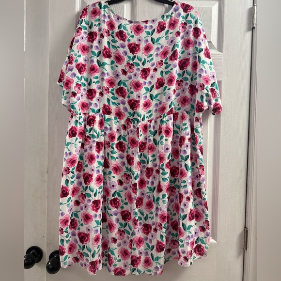 Andree By Unit Floral Babydoll Dress Size 2X - Picture 6 of 12